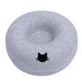Felt Donut Cat Bed – 2-in-1 Cat Tunnel & Cozy Hideout 🐱✨