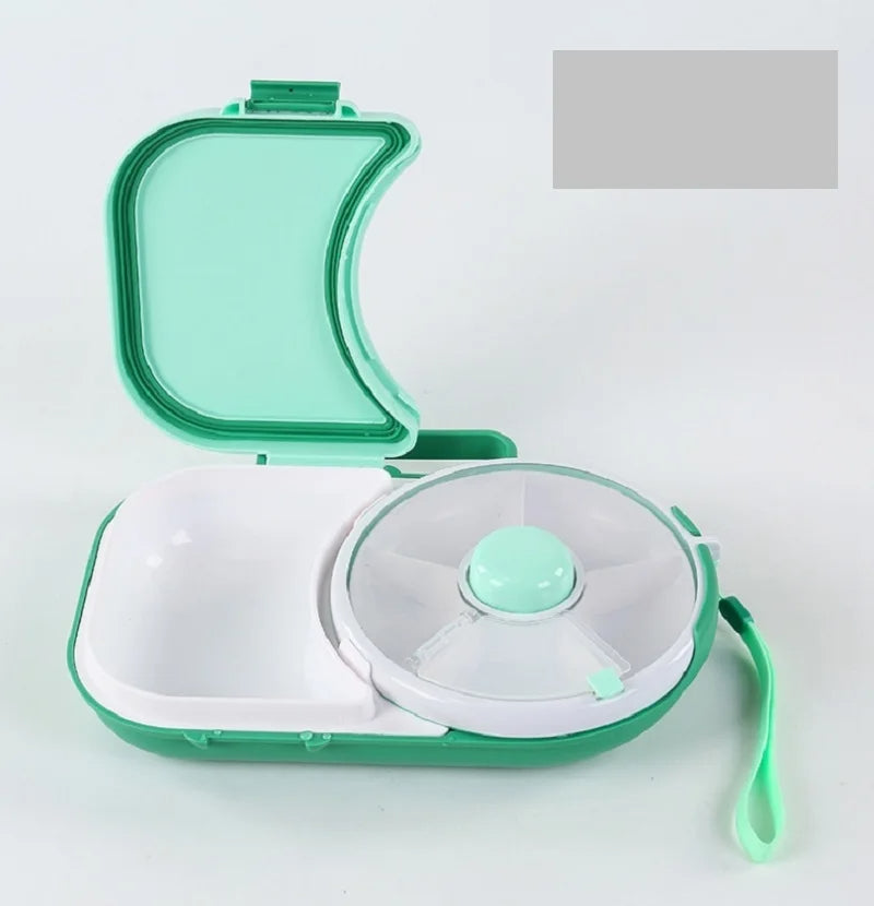 Rotating Kids Lunchbox – Snack Spinner Bento Box for School & Travel 🍎