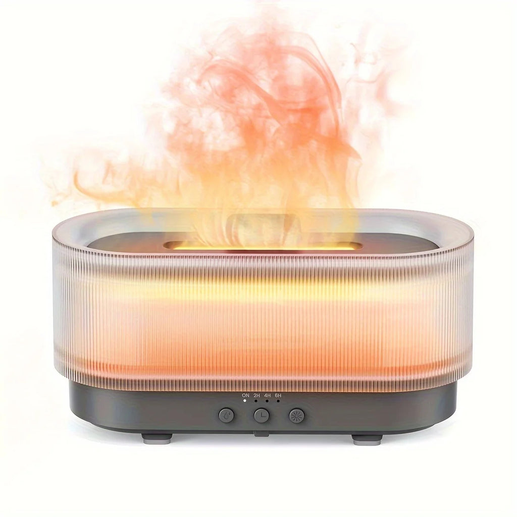 Flame Aroma Humidifier – Ultrasonic Essential Oil Diffuser with LED Flame Effect 🔥