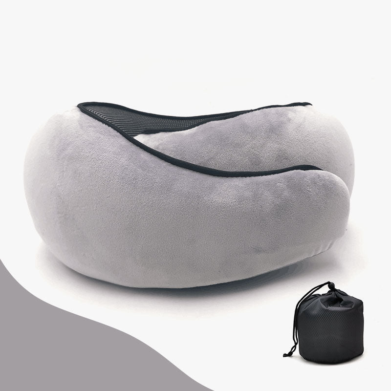 Memory Foam Travel Pillow – Comfortable Neck Support for Flights & Travel ✈️💤
