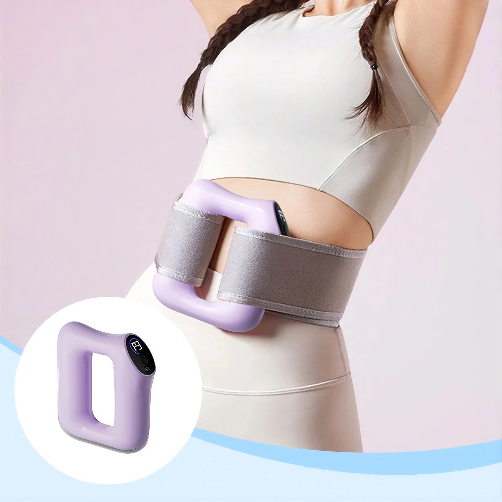 Hands-Free Percussion Massage Gun – 360° Deep Tissue Muscle Recovery ✨💪
