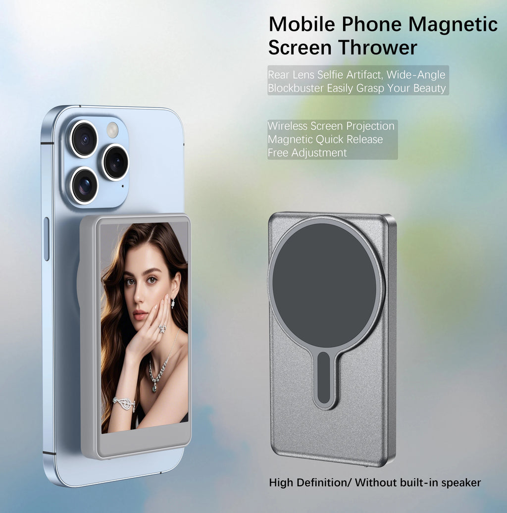 4K Wireless Vlog Selfie Monitor – MagSafe Screen for iPhone Creators