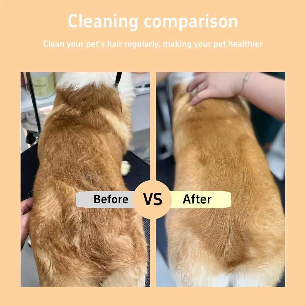 Self-Cleaning Pet Grooming & Flea Comb – Deshedding Brush for Cats & Dogs 🐶🐱✨