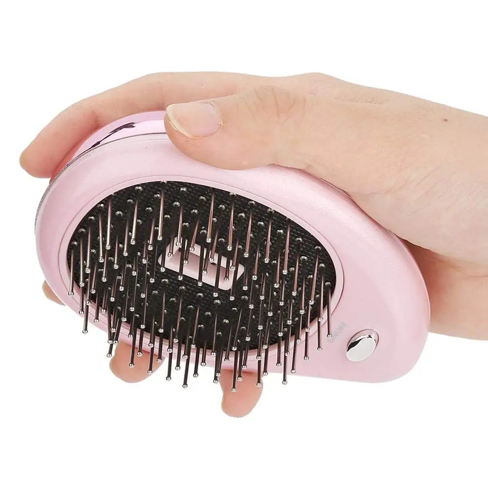 Ionic Electric Hair Brush – Anti-Frizz Detangling & Scalp Massage Brush ✨💆‍♀️