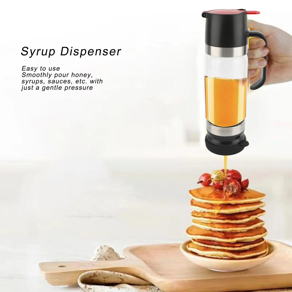 No-Drip Glass Honey Dispenser – Mess-Free Syrup & Honey Pourer