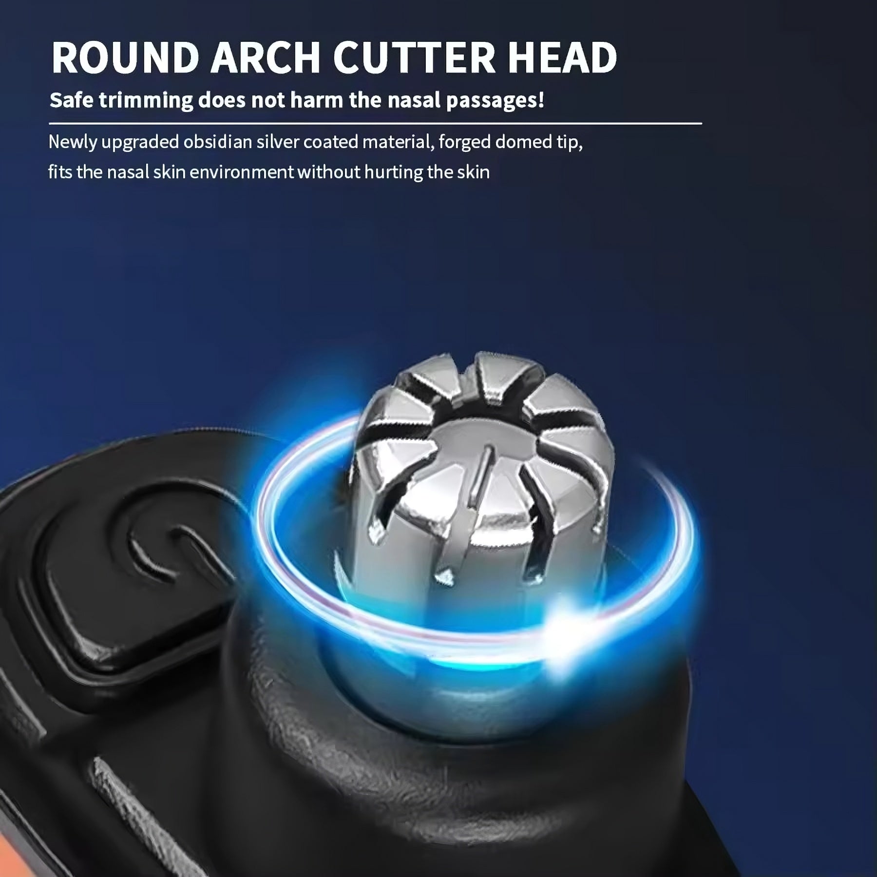 Mini Electric Nose & Ear Hair Trimmer – USB Rechargeable Precision Grooming Tool