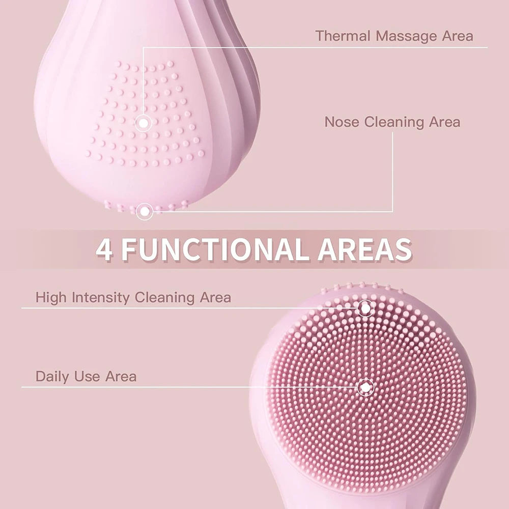 Deep Clean & Glow with the Dual-Sided Silicone Face Brush ✨🧖‍♀️