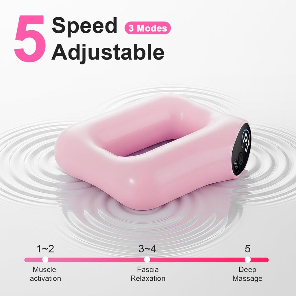 Hands-Free Percussion Massage Gun – 360° Deep Tissue Muscle Recovery ✨💪