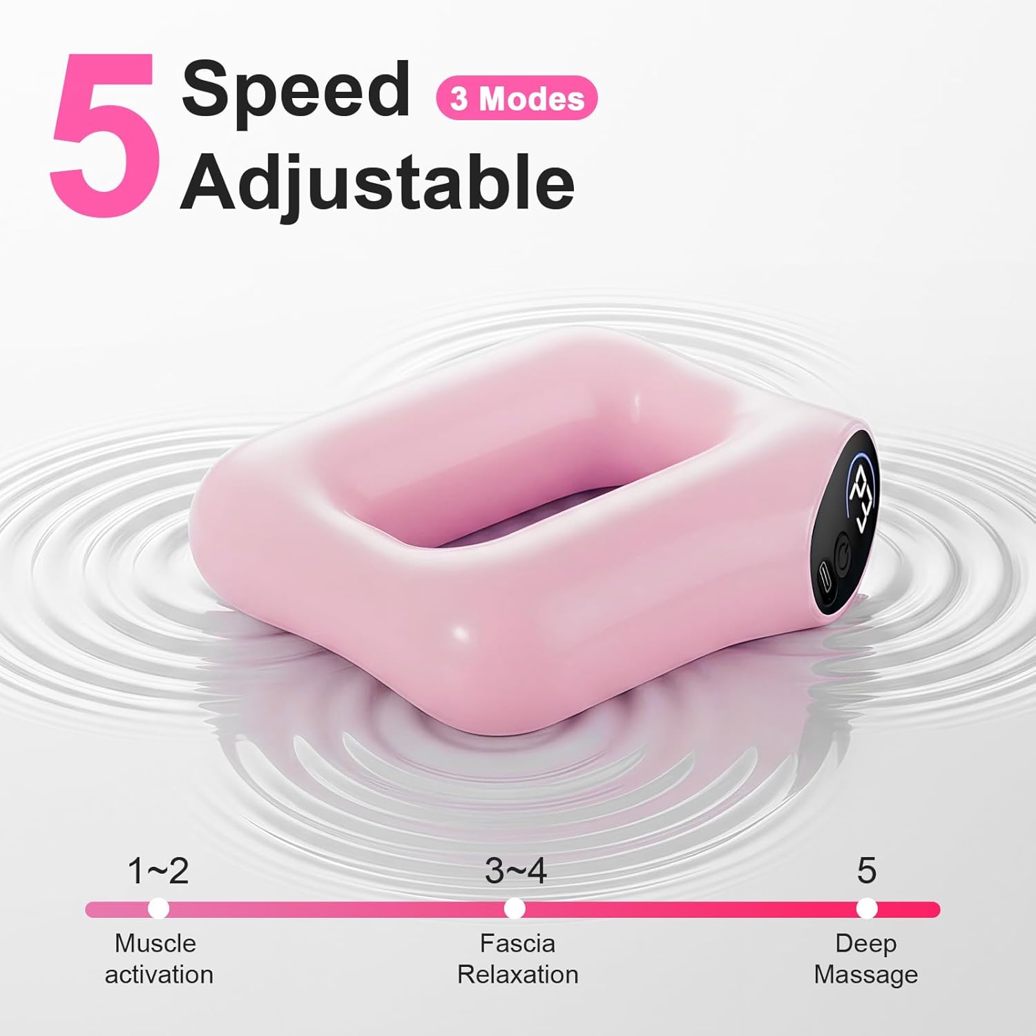Hands-Free Percussion Massage Gun – 360° Deep Tissue Muscle Recovery ✨💪