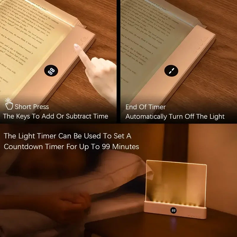 Smart LED Book Light – Rechargeable Reading Light for Eye Protection 📚