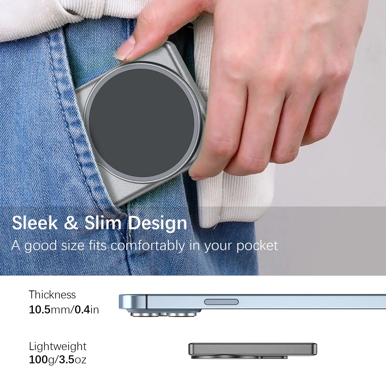 4K Wireless Vlog Selfie Monitor – MagSafe Screen for iPhone Creators