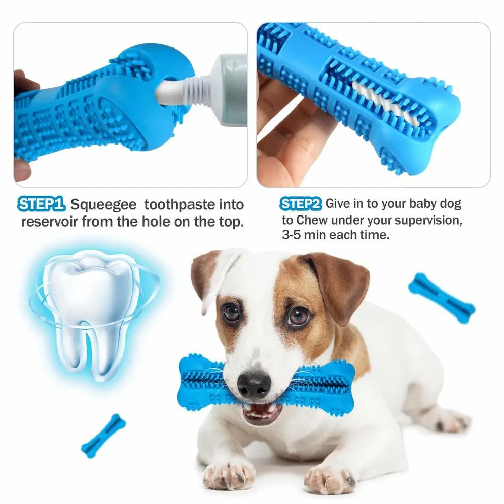 Dog Toothbrush Chew Toy – Dental Cleaning Toy for Small & Large Dogs 🦴🐶