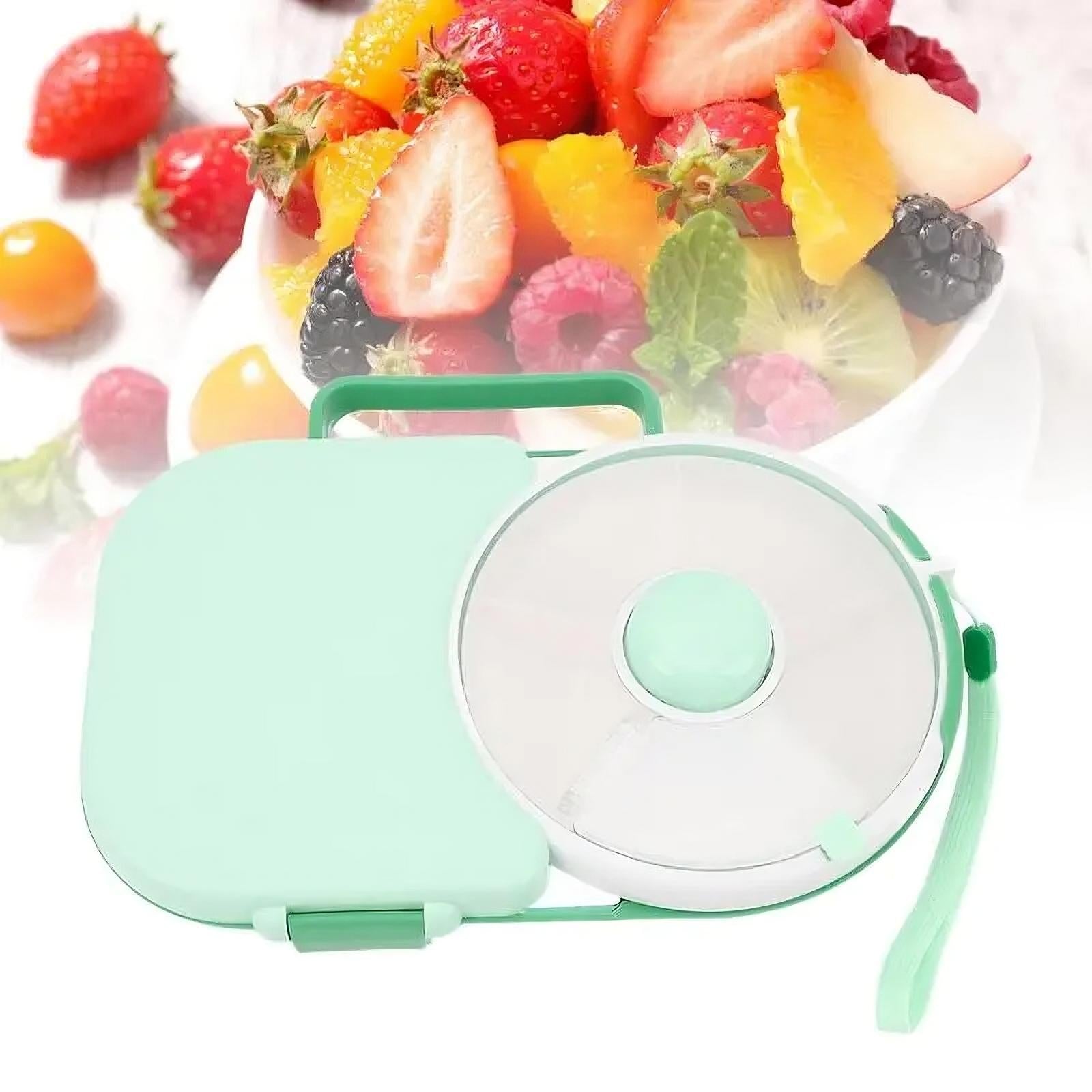 Rotating Kids Lunchbox – Snack Spinner Bento Box for School & Travel 🍎