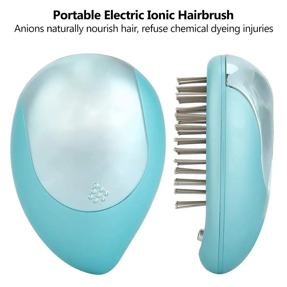 Ionic Electric Hair Brush – Anti-Frizz Detangling & Scalp Massage Brush ✨💆‍♀️