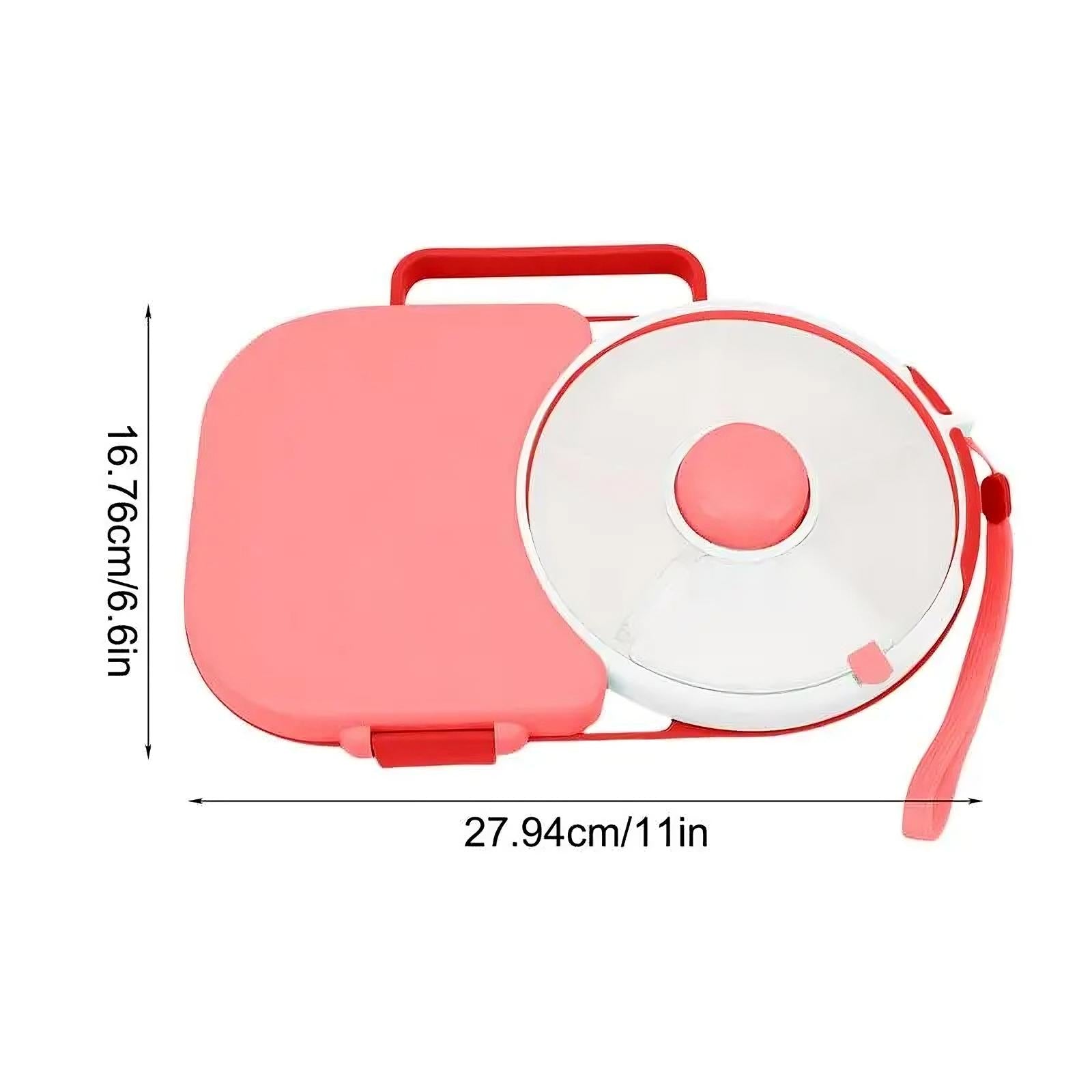 Rotating Kids Lunchbox – Snack Spinner Bento Box for School & Travel 🍎