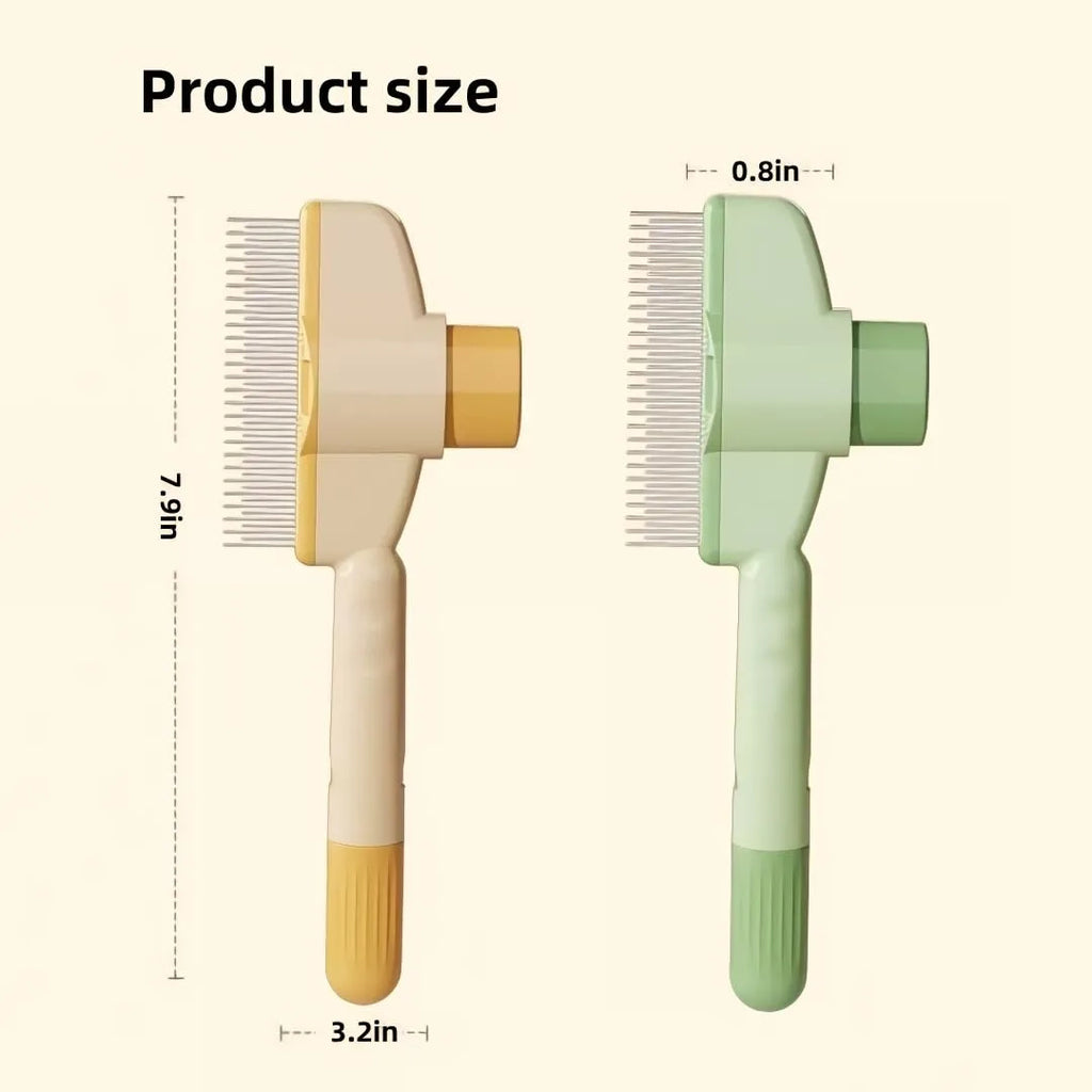 Self-Cleaning Pet Grooming & Flea Comb – Deshedding Brush for Cats & Dogs 🐶🐱✨