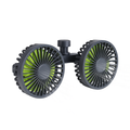 Dual Head Car Seat Fan – Rechargeable Backseat Cooling Fan for Kids & Pets 🚗❄️🐶👶