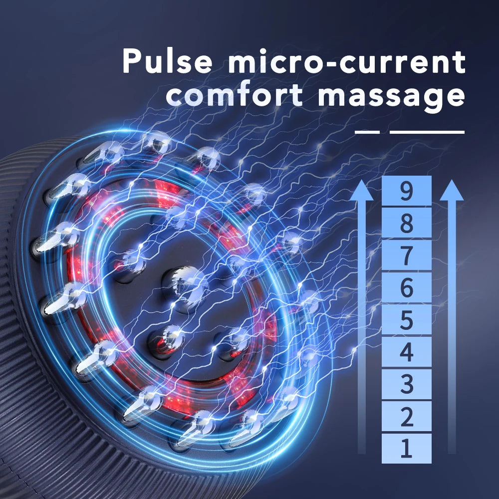Electric Gua Sha & Cupping Massager – Microcurrent Hot Compress Therapy for Muscle Relief ✨💆‍♀️🔥