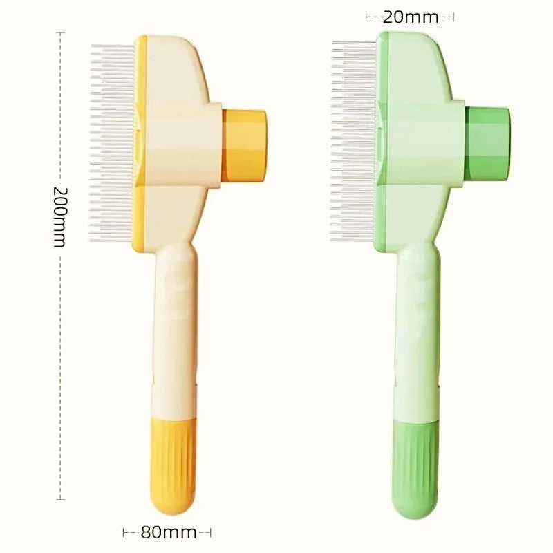 Self-Cleaning Pet Grooming & Flea Comb – Deshedding Brush for Cats & Dogs 🐶🐱✨