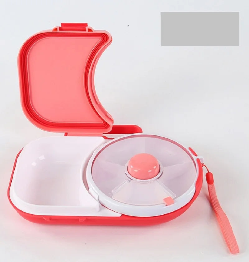 Rotating Kids Lunchbox – Snack Spinner Bento Box for School & Travel 🍎