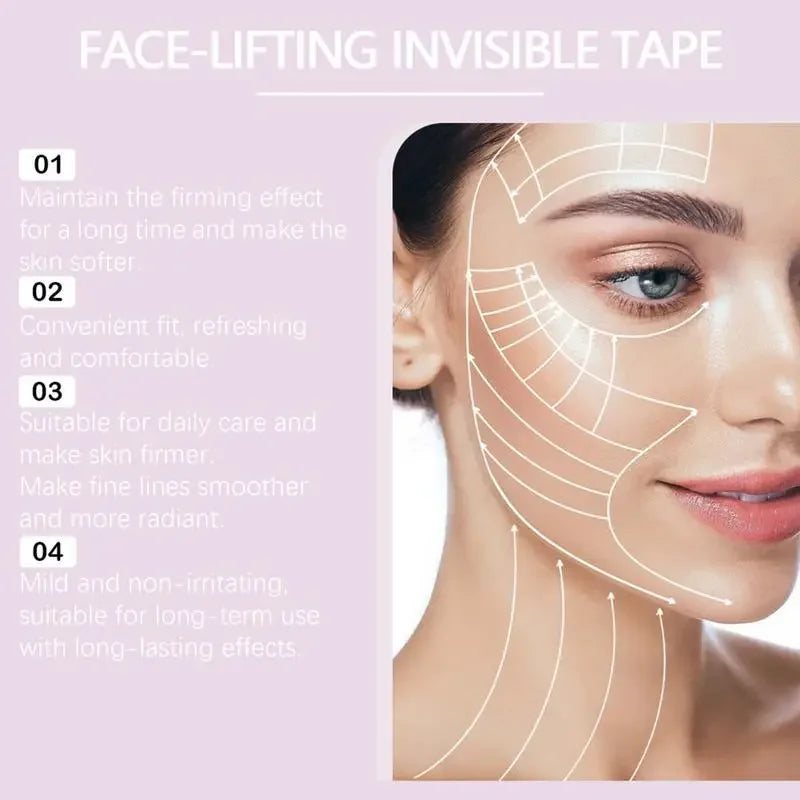 Instantly Lift and Sculpt Your Jawline With VLift™ Invisible Face Tape