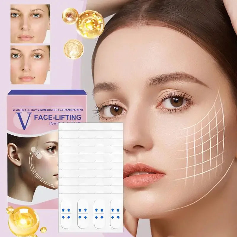 Instantly Lift and Sculpt Your Jawline With VLift™ Invisible Face Tape